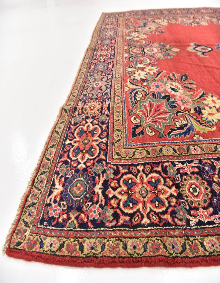 Detail image of  8' 9 x 12' 8  Hand Knotted Farahan Persian Wool Rug