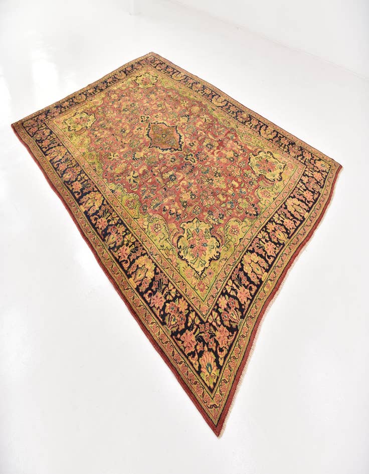 Detail image of  8' 9 x 12'  Hand Knotted Farahan Persian Wool Rug