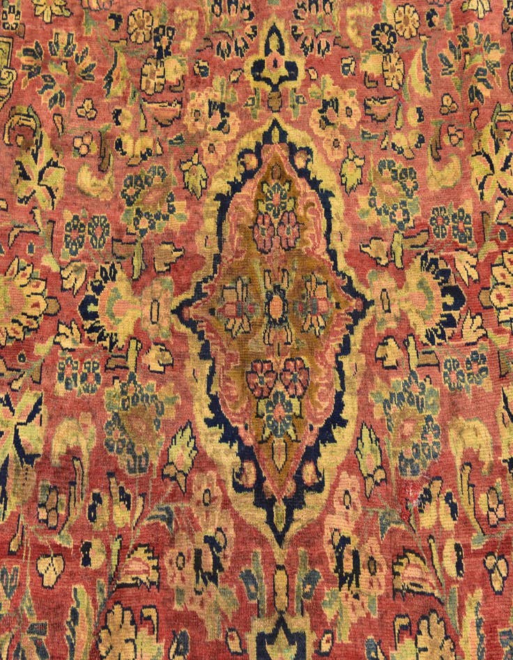 Detail image of  8' 9 x 12'  Hand Knotted Farahan Persian Wool Rug