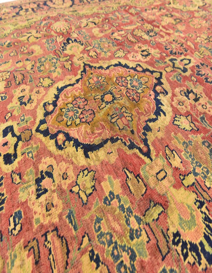 Detail image of  8' 9 x 12'  Hand Knotted Farahan Persian Wool Rug