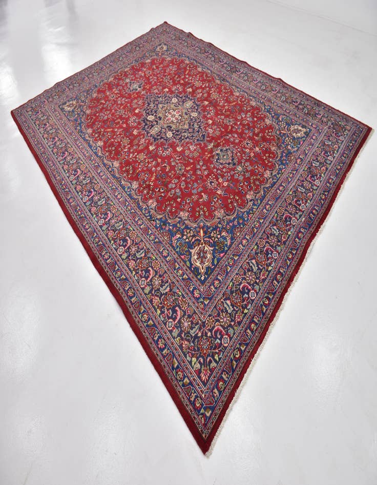 Detail image of  9' 8 x 12' 8  Hand Knotted Farahan Persian Wool Rug