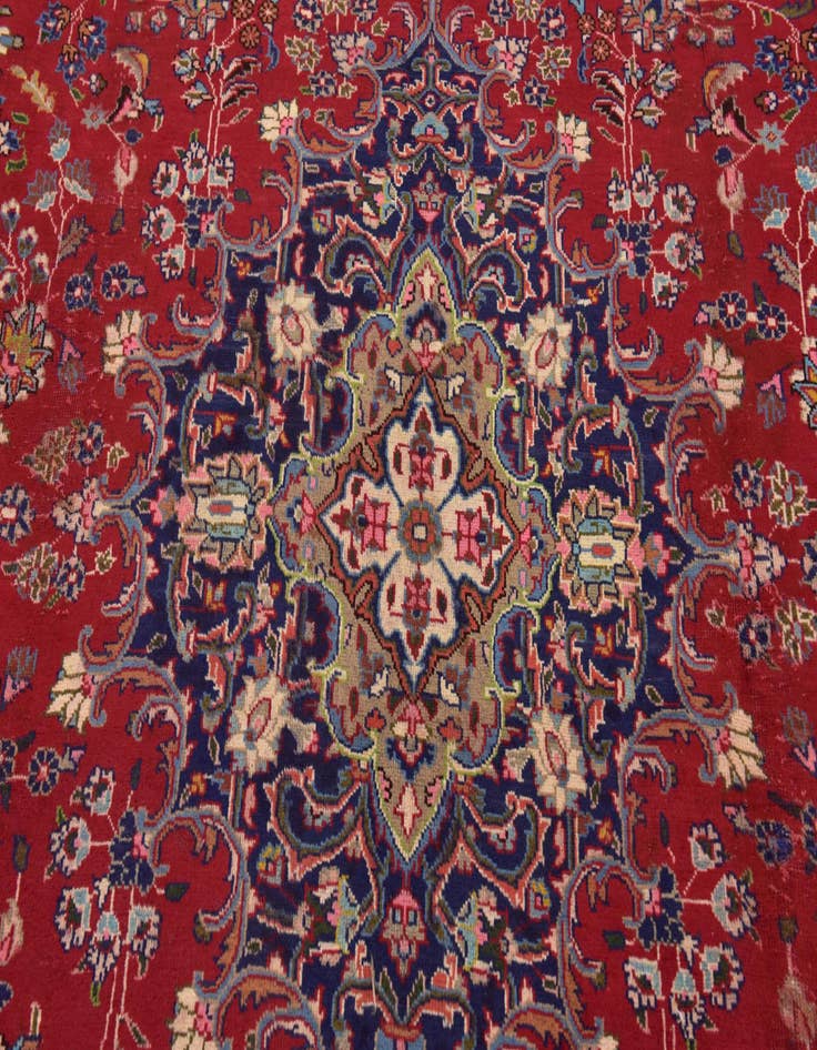 Detail image of  9' 8 x 12' 8  Hand Knotted Farahan Persian Wool Rug