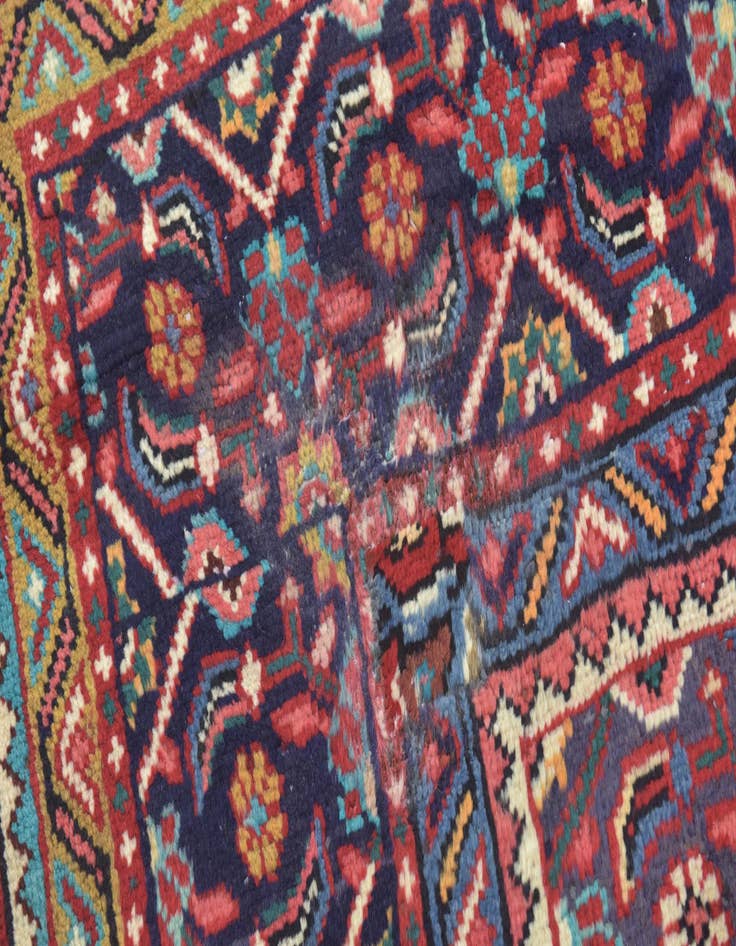 Detail image of  10' x 13' 2  Hand Knotted Farahan Persian Wool Rug