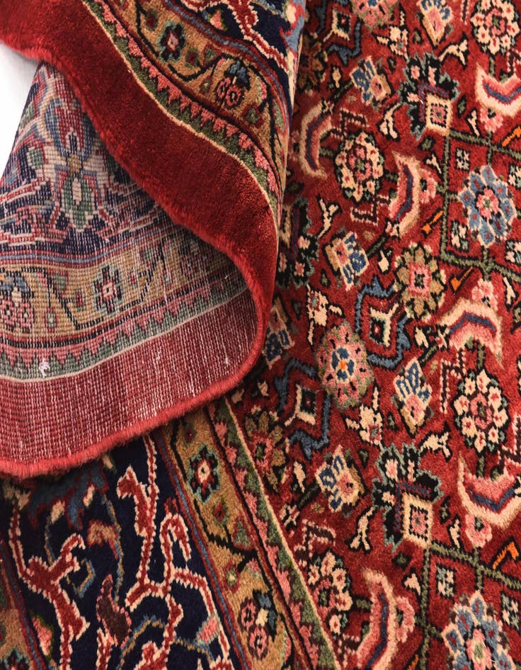 Detail image of  9' 6 x 12' 7  Hand Knotted Farahan Persian Wool Rug