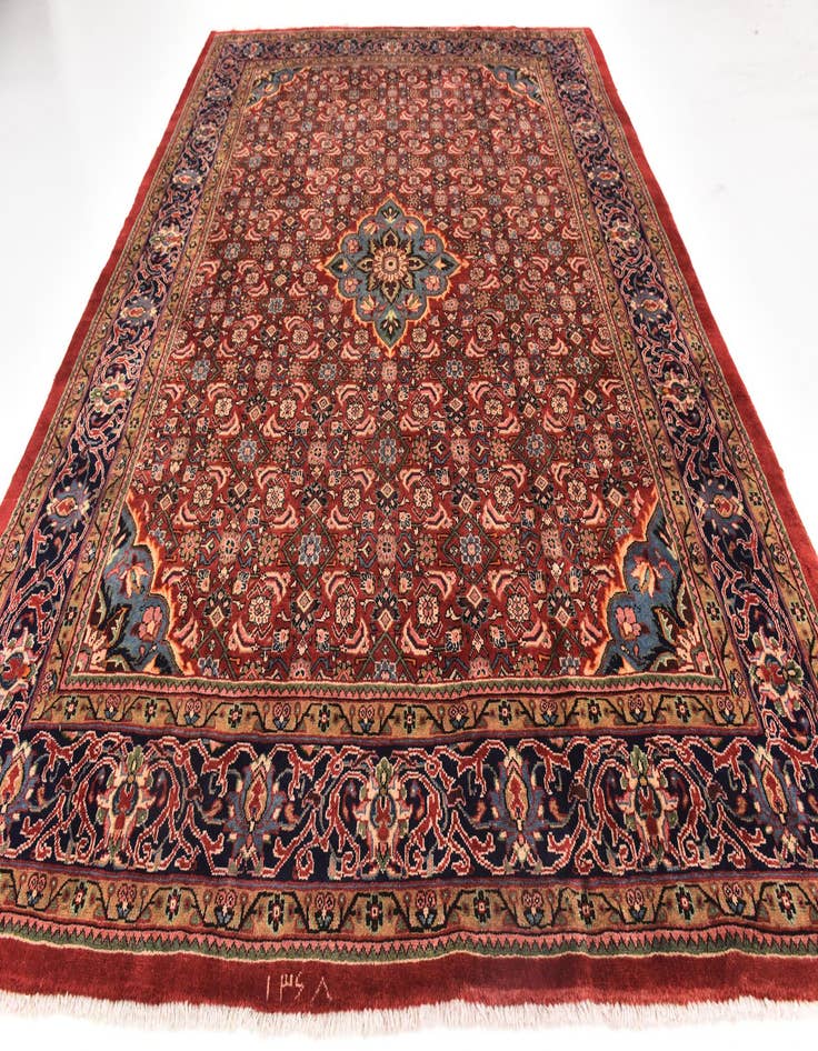 Detail image of  9' 6 x 12' 7  Hand Knotted Farahan Persian Wool Rug