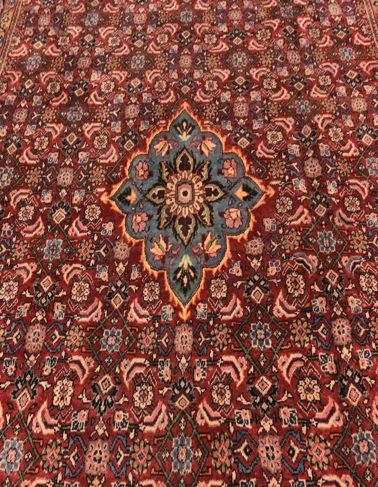 Detail image of  9' 6 x 12' 7  Hand Knotted Farahan Persian Wool Rug