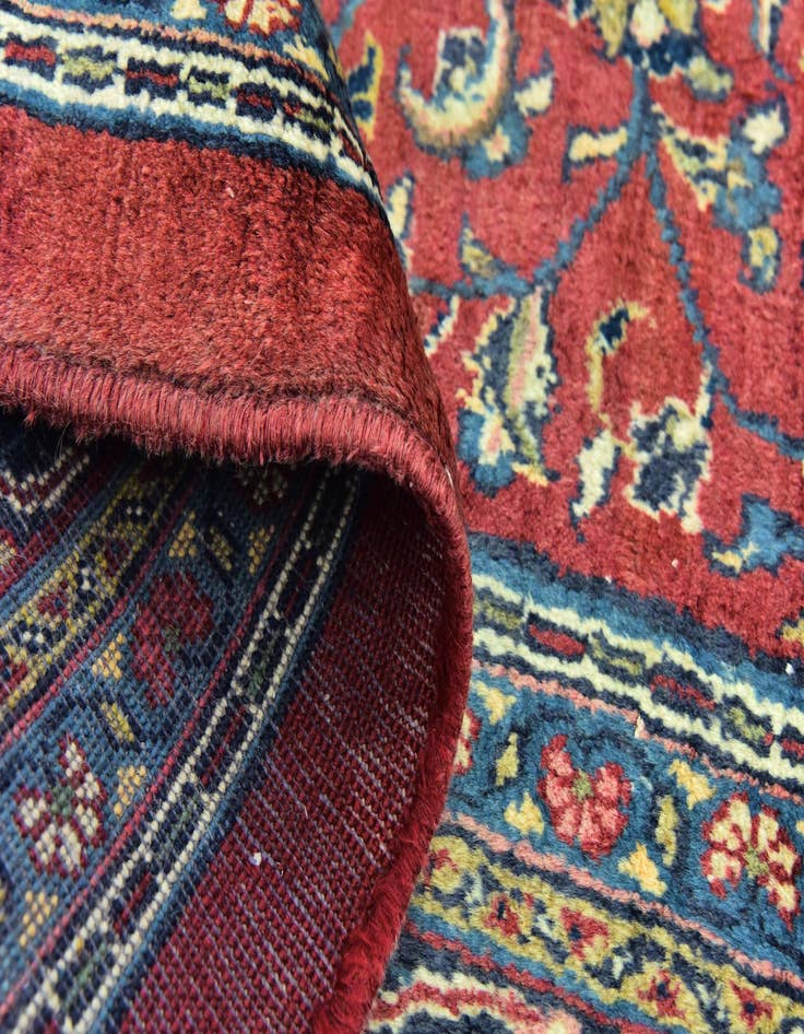 Detail image of  9' 6 x 13'  Hand Knotted Farahan Persian Wool Rug