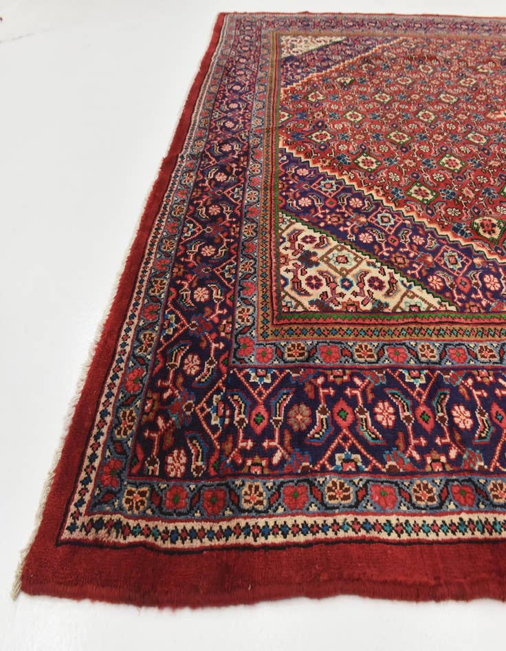 Detail image of  9' 8 x 12' 8  Hand Knotted Farahan Persian Wool Rug