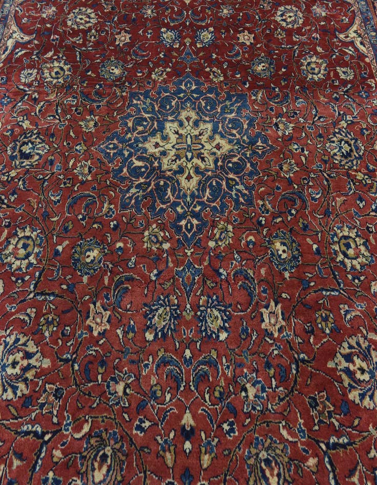 Detail image of  9' 10 x 12' 9  Hand Knotted Farahan Persian Wool Rug