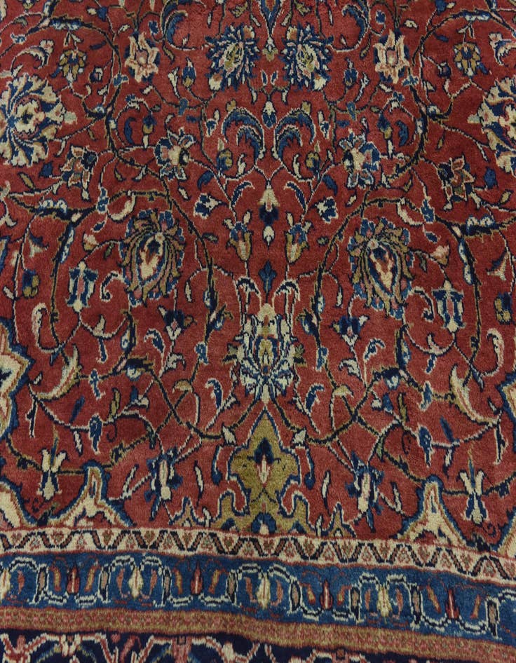 Detail image of  9' 10 x 12' 9  Hand Knotted Farahan Persian Wool Rug
