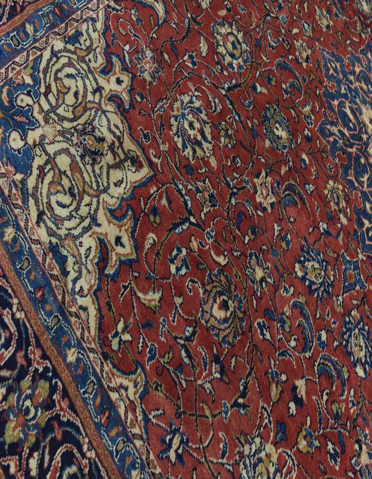 Detail image of  9' 10 x 12' 9  Hand Knotted Farahan Persian Wool Rug