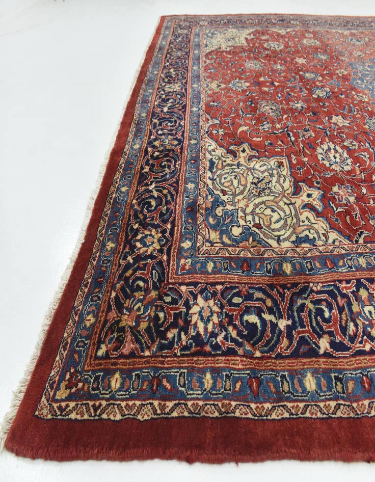 Detail image of  9' 10 x 12' 9  Hand Knotted Farahan Persian Wool Rug