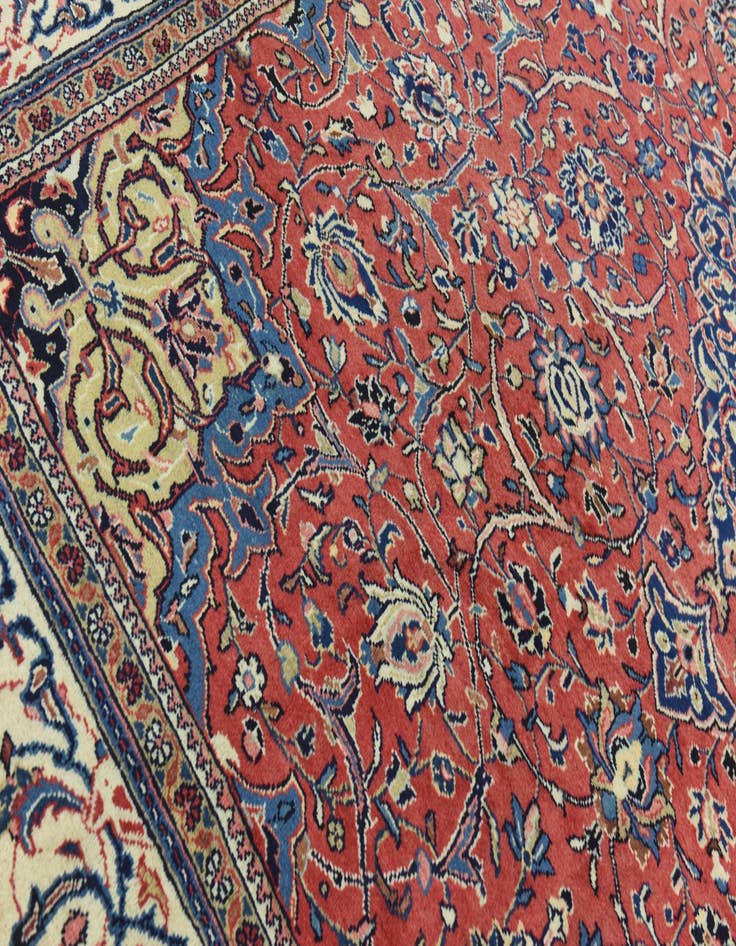 Detail image of  9' 10 x 13' 3  Hand Knotted Farahan Persian Wool Rug