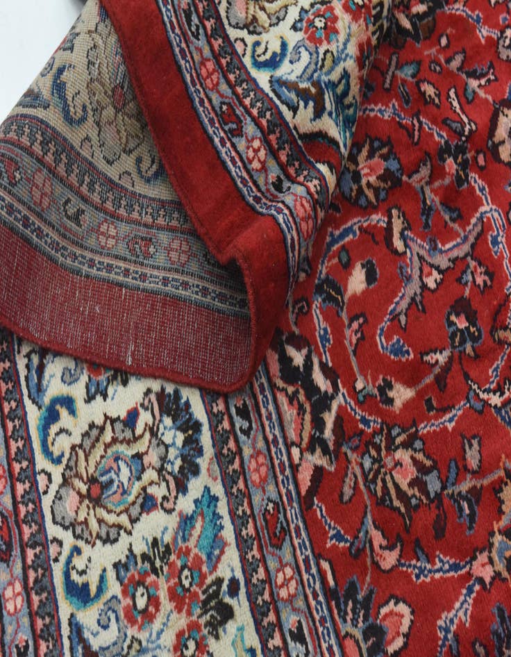 Detail image of  9' 4 x 12' 7  Hand Knotted Farahan Persian Wool Rug