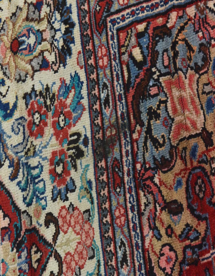 Detail image of  9' 4 x 12' 7  Hand Knotted Farahan Persian Wool Rug