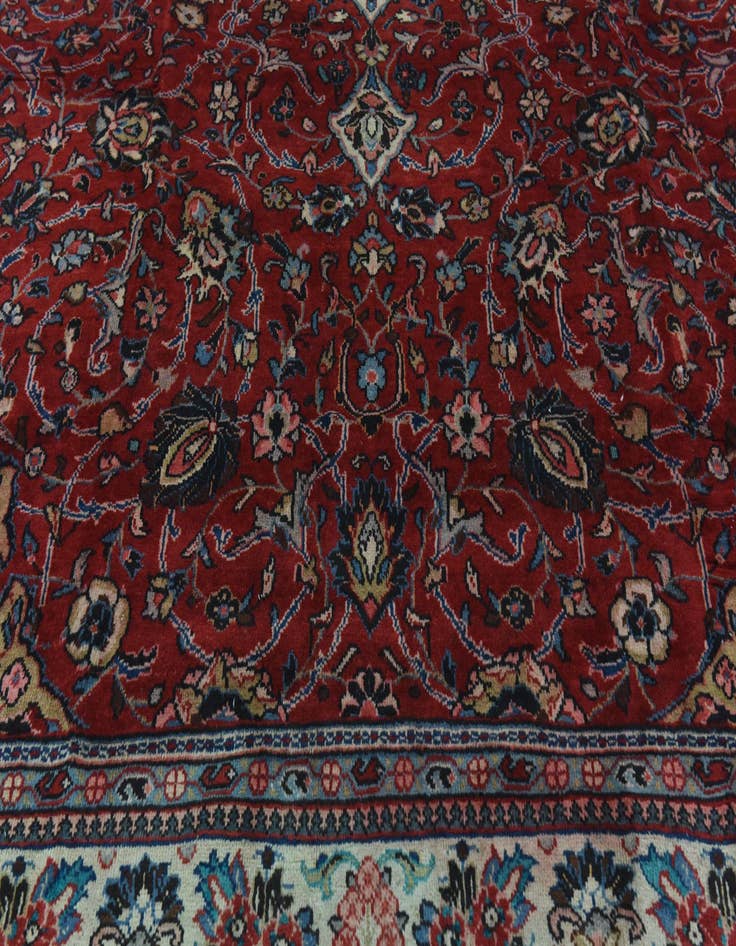 Detail image of  9' 4 x 12' 7  Hand Knotted Farahan Persian Wool Rug