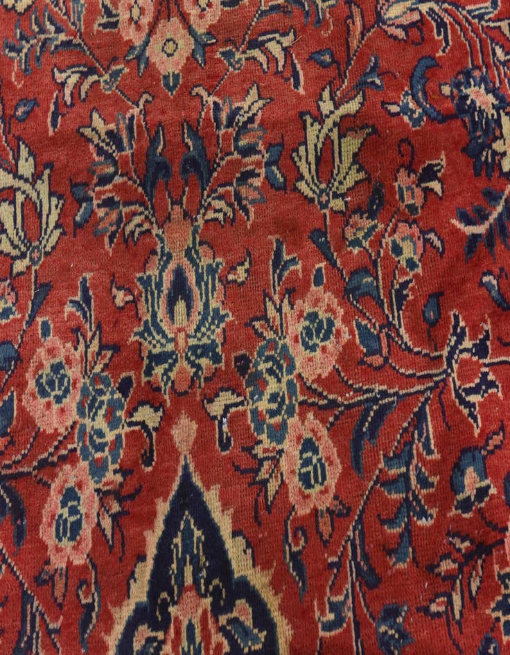 Detail image of  10' x 13' 3  Hand Knotted Farahan Persian Wool Rug