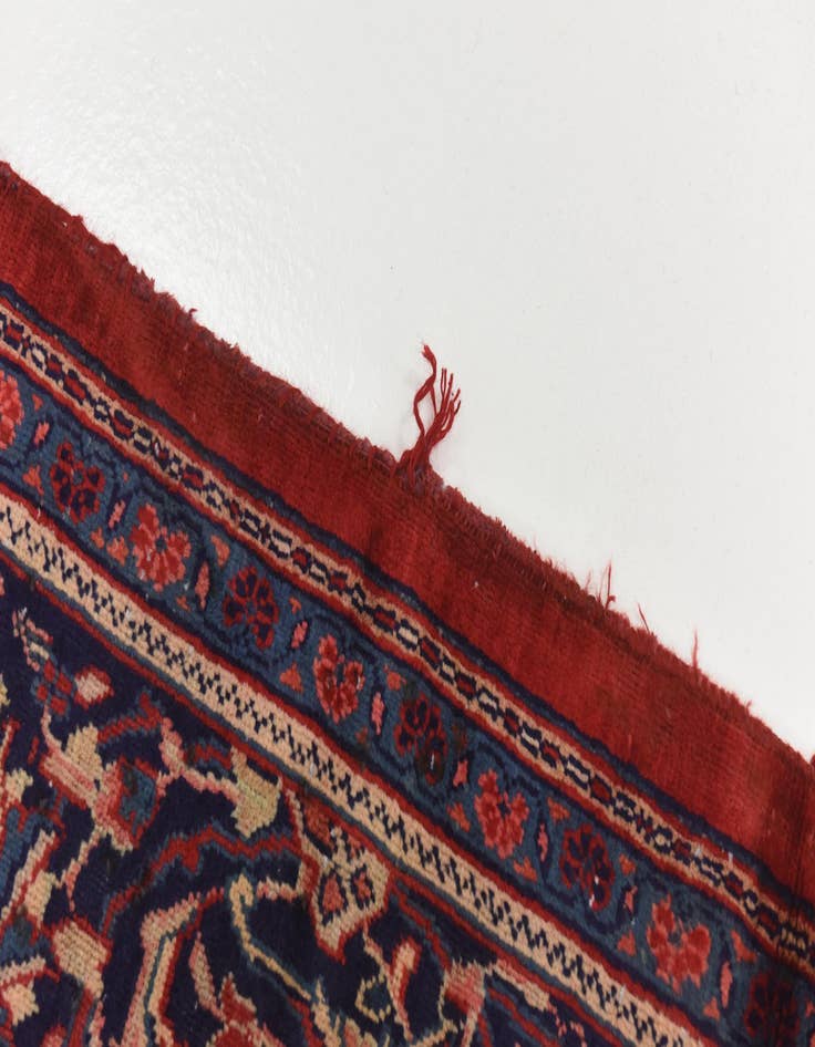 Detail image of  10' x 13' 3  Hand Knotted Farahan Persian Wool Rug