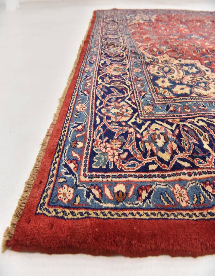 Detail image of  10' x 13' 3  Hand Knotted Farahan Persian Wool Rug