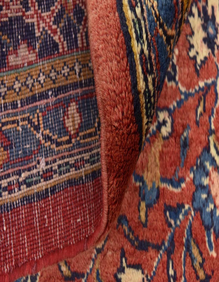 Detail image of  9' 9 x 13'  Hand Knotted Farahan Persian Wool Rug
