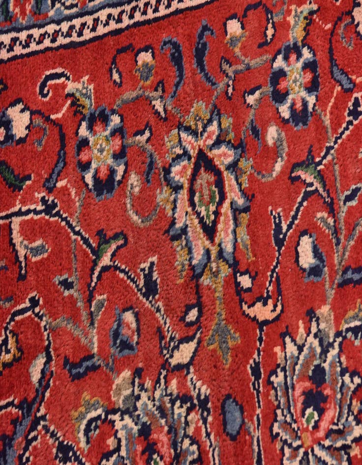 Detail image of 9' 8 x 13' 2 Hand Knotted Farahan Persian Wool Rug