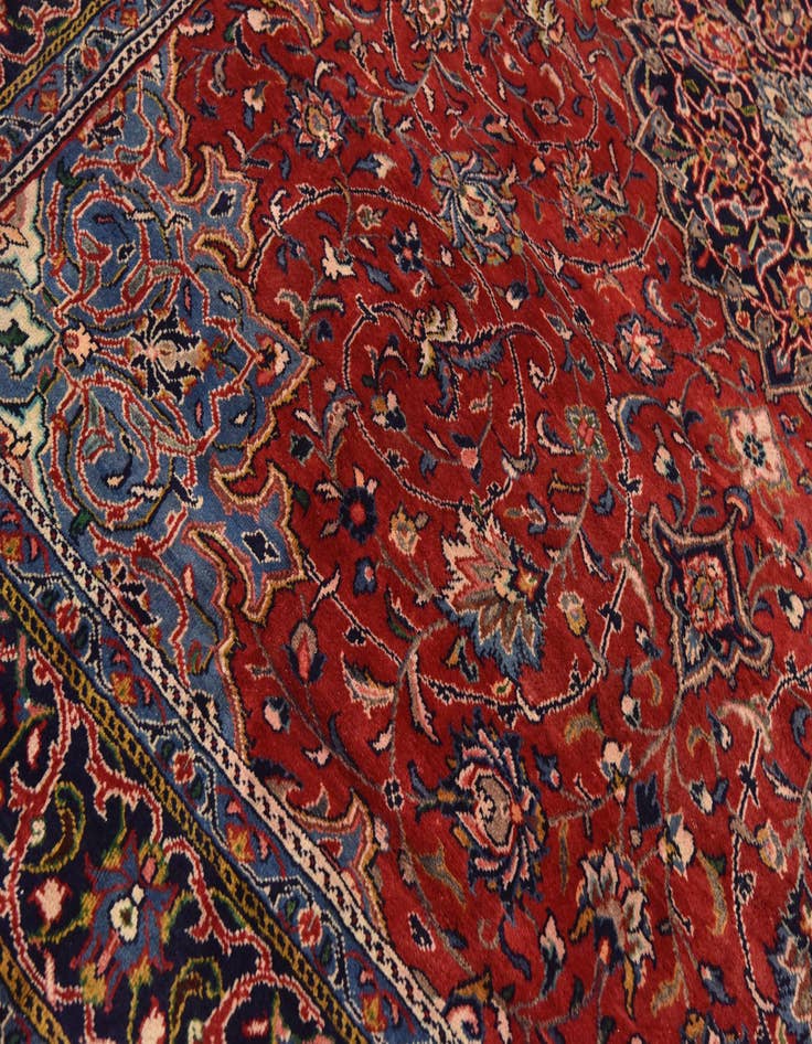 Detail image of 9' 8 x 13' 2 Hand Knotted Farahan Persian Wool Rug