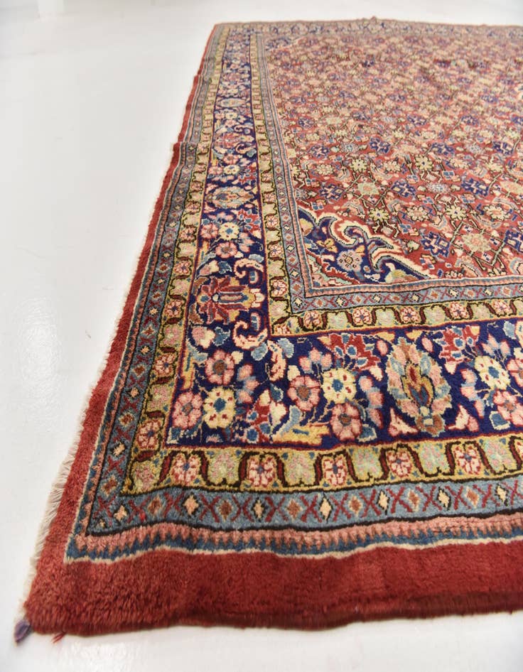 Detail image of  10' x 13' 3  Hand Knotted Farahan Persian Wool Rug