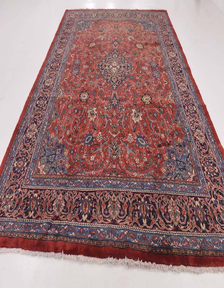 Detail image of  9' 8 x 13' 4  Hand Knotted Farahan Persian Wool Rug