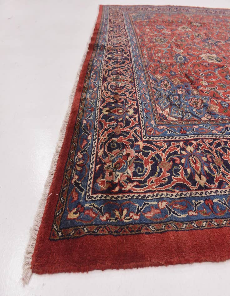 Detail image of  9' 8 x 13' 4  Hand Knotted Farahan Persian Wool Rug