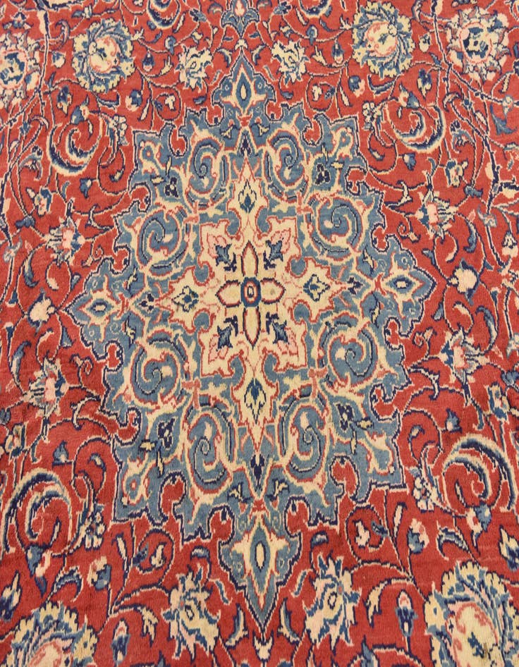 Detail image of  9' 8 x 13' 2  Hand Knotted Farahan Persian Wool Rug