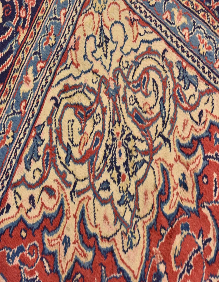 Detail image of  9' 8 x 13' 2  Hand Knotted Farahan Persian Wool Rug