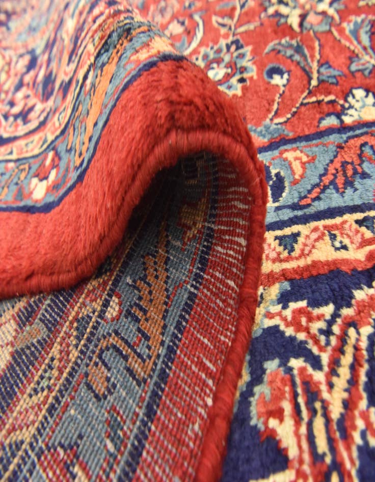 Detail image of  9' 9 x 12' 10  Hand Knotted Farahan Persian Wool Rug