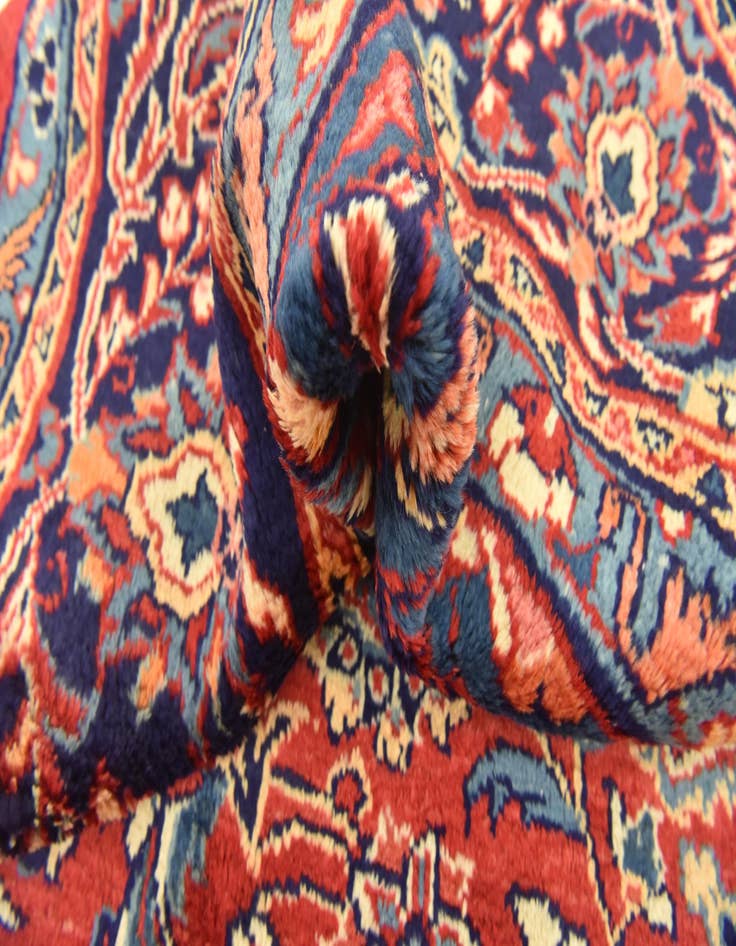 Detail image of  9' 9 x 12' 10  Hand Knotted Farahan Persian Wool Rug