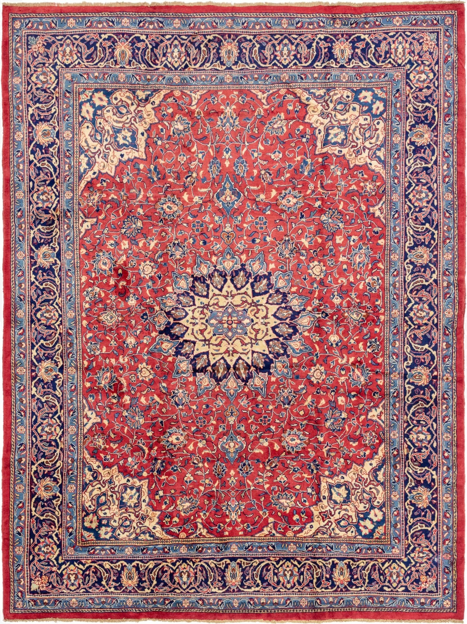  10' x 13' 3  Hand Knotted Farahan Persian Wool Rug