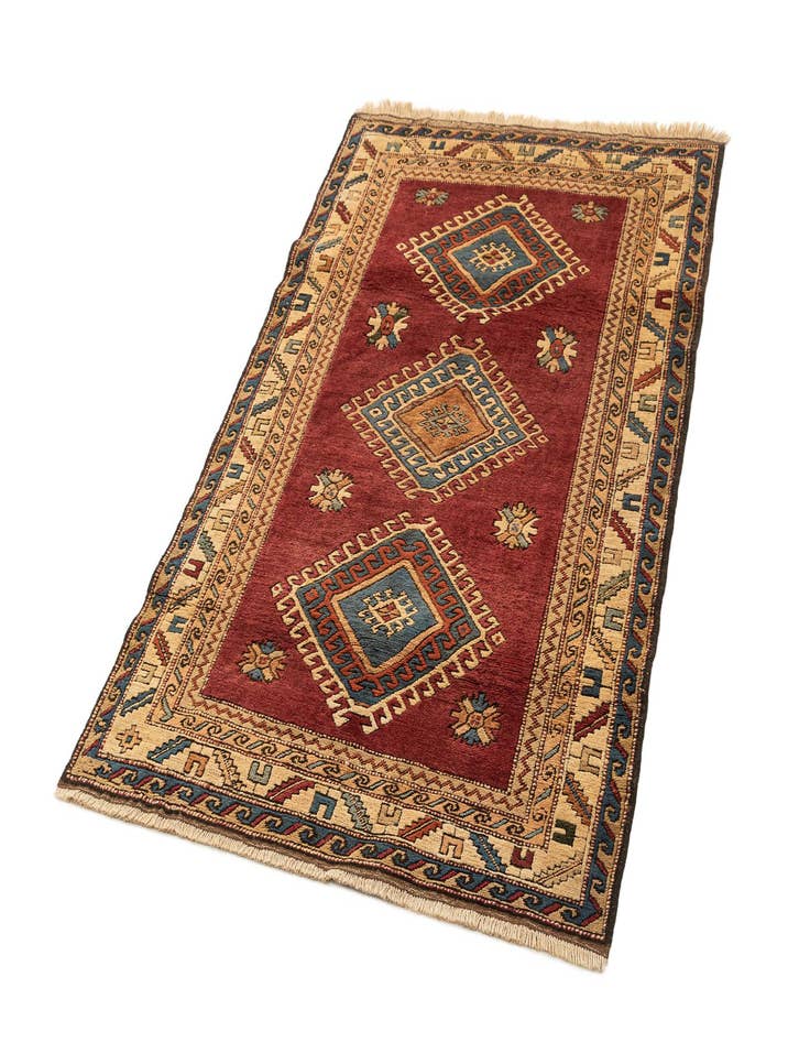 Detail image of 3' 7 x 5' 7 Hand Knotted Fars Wool Rug