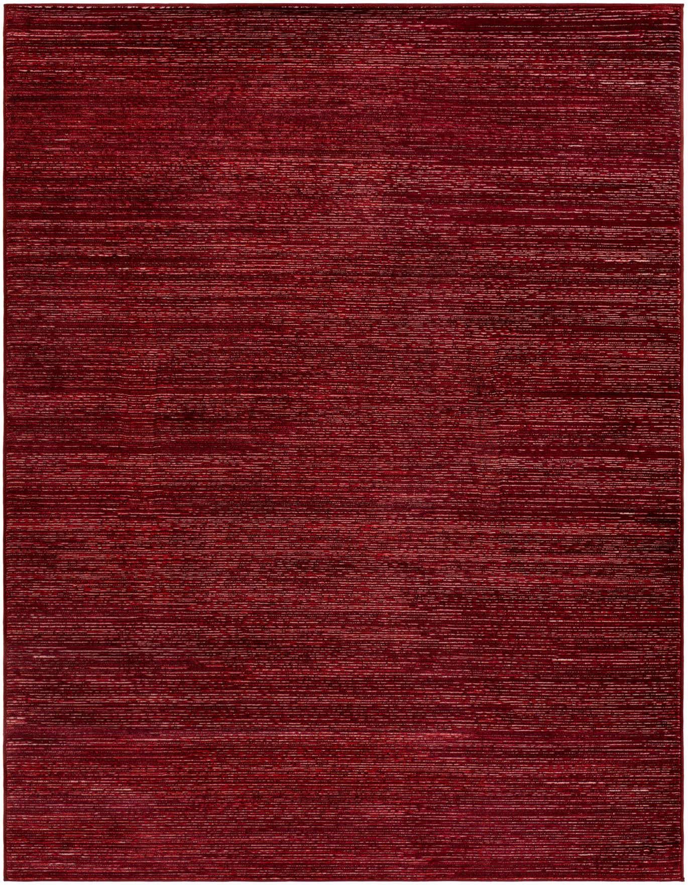 A 6x9 rectangular Finsbury rug from Rugs.com, featuring a rich red, high-low textured pile in a modern solid pattern.