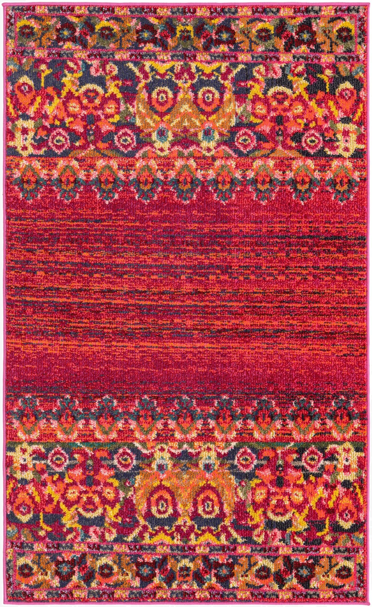  3' 3 x 5' 3  Washable Fleur Rug