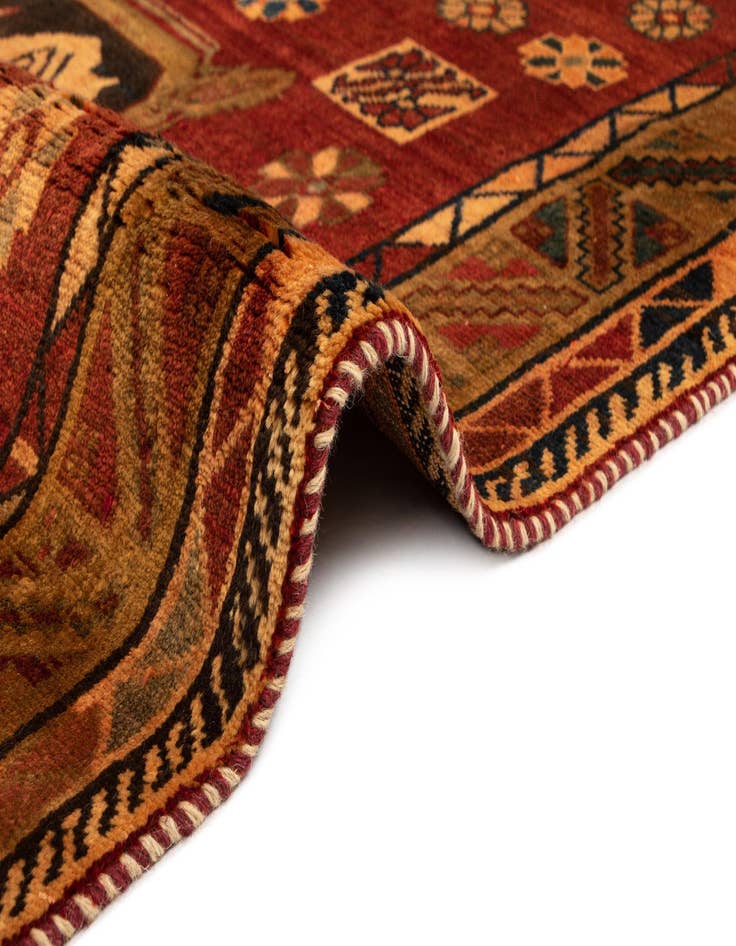 Detail image of  4' 11 x 8' Gabbeh Wool Rug