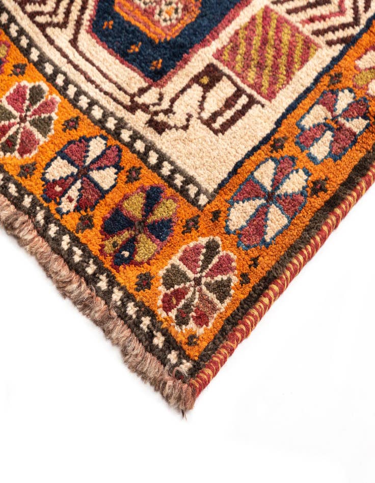 Detail image of  4' 3 x 6' 11 Gabbeh Wool Rug