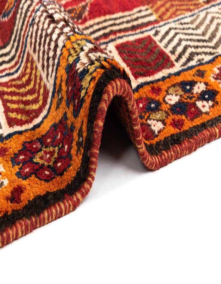 Detail image of  4' 3 x 6' 11 Gabbeh Wool Rug