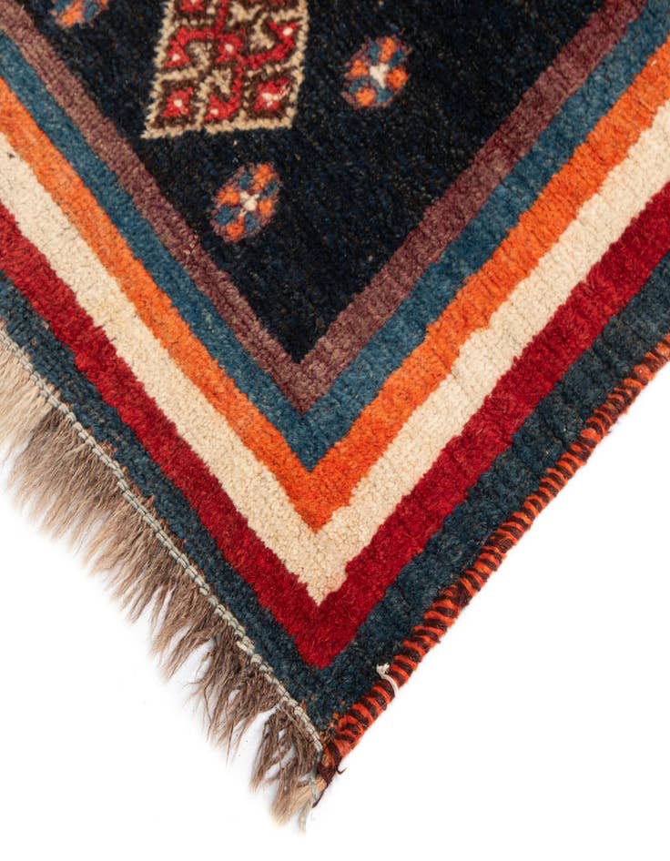 Detail image of  3' 7 x 5' 5 Gabbeh Wool Rug
