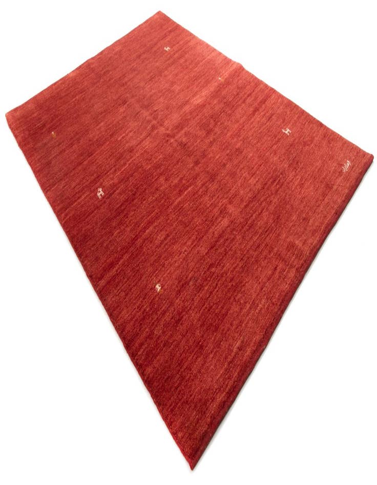 Detail image of  5' 6 x 7' 8  Hand Knotted Gabbeh Persian Wool Rug