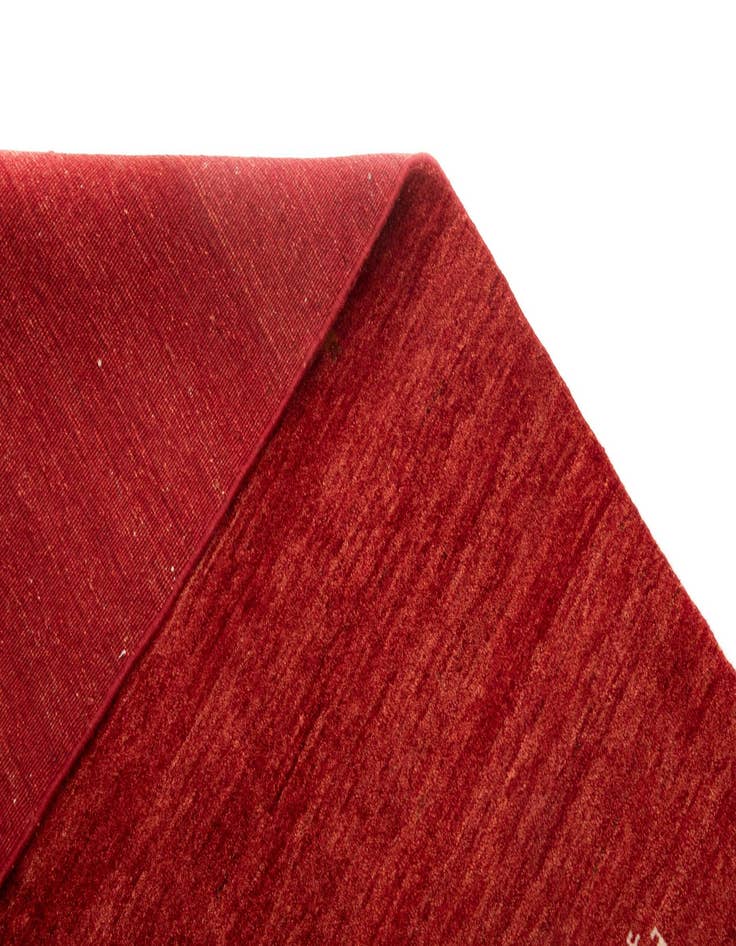 Detail image of  5' 6 x 7' 8  Hand Knotted Gabbeh Persian Wool Rug