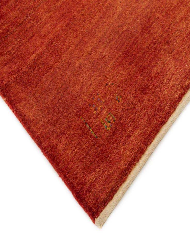 Detail image of  5' 2 x 6' 8  Hand Knotted Gabbeh Persian Wool Rug