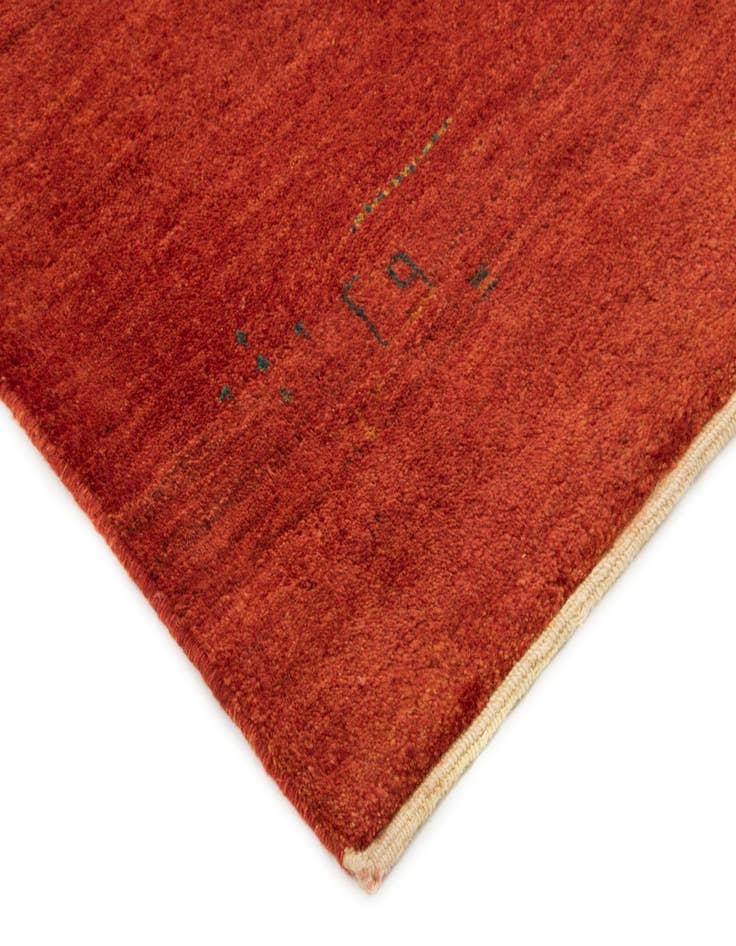 Detail image of  5' 1 x 6' 8  Hand Knotted Gabbeh Persian Wool Rug