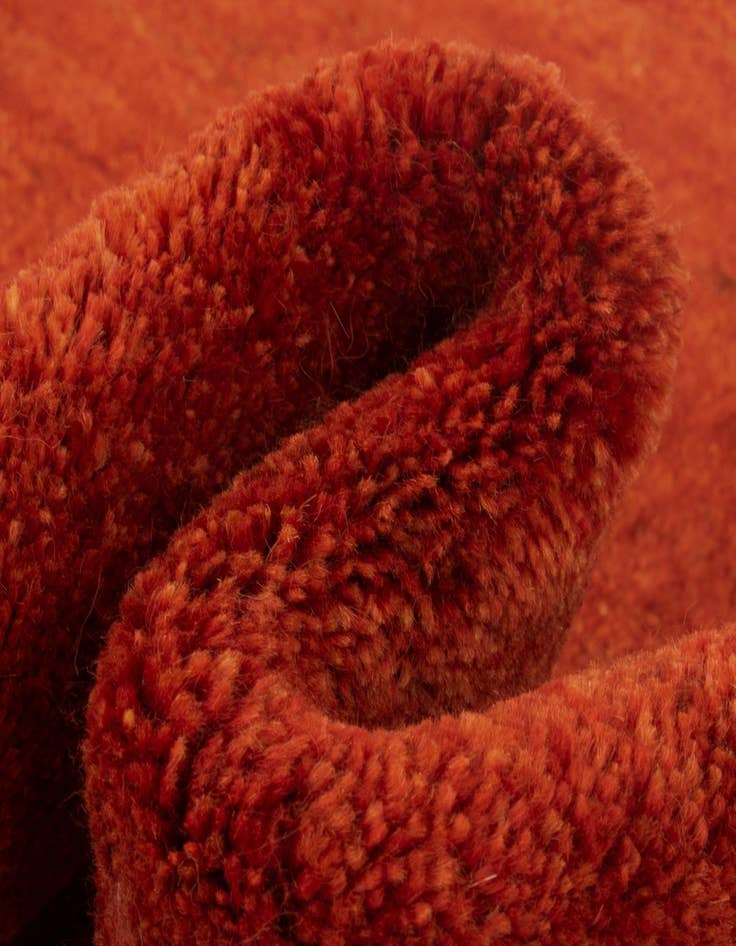 Detail image of  4' x 4' 11  Hand Knotted Gabbeh Persian Wool Rug