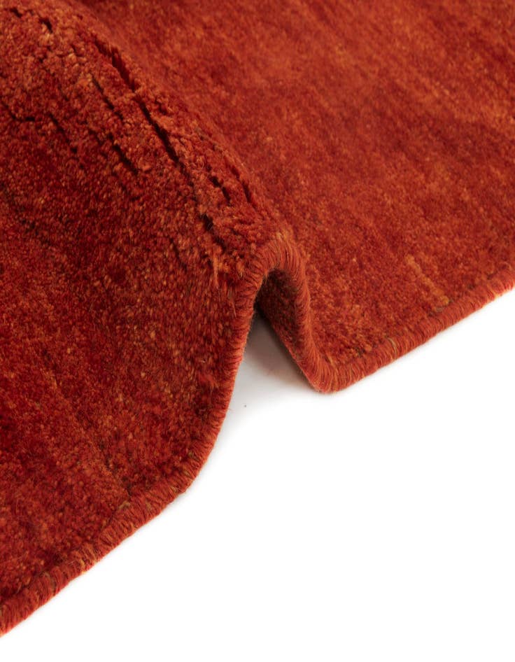 Detail image of  4' x 4' 11  Hand Knotted Gabbeh Persian Wool Rug