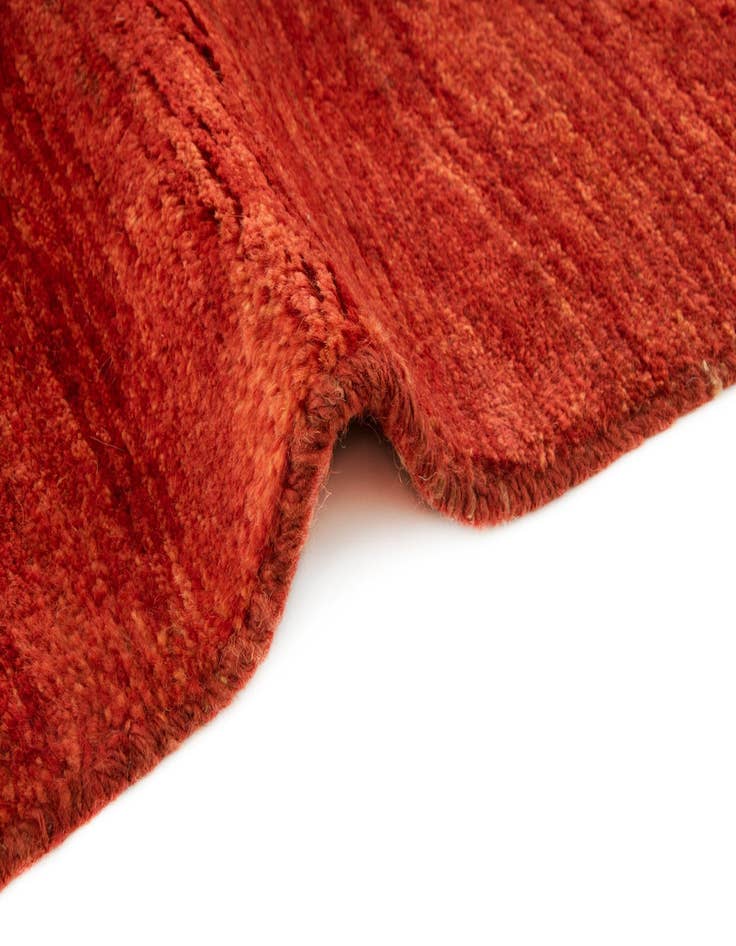 Detail image of  4' 3 x 5' 7  Hand Knotted Gabbeh Persian Wool Rug