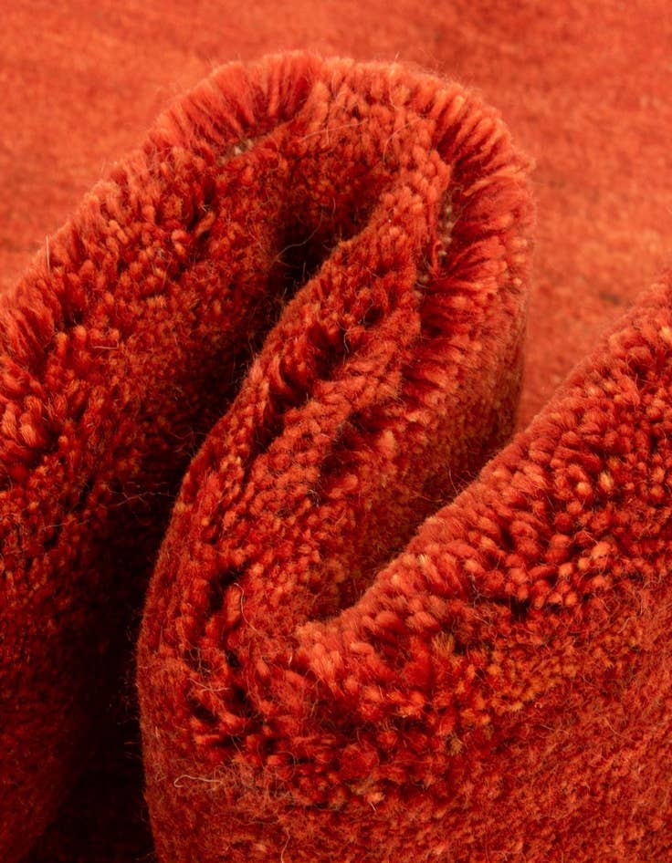 Detail image of  3' 9 x 5' 10  Hand Knotted Gabbeh Persian Wool Rug