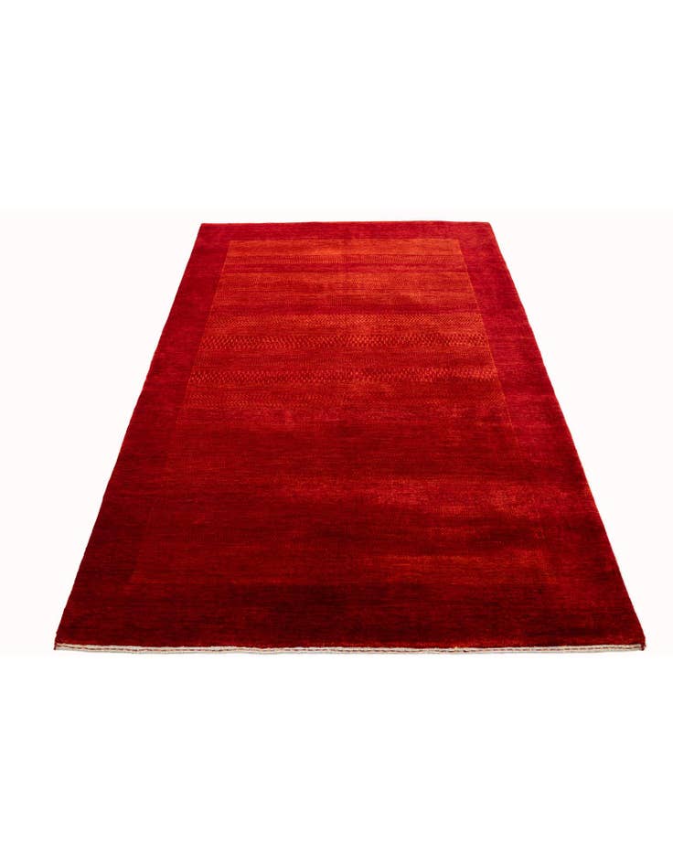 Detail image of  4' 9 x 6' 7  Hand Knotted Gabbeh Wool Rug